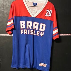 Brad Paisley Red and Blue Jersey